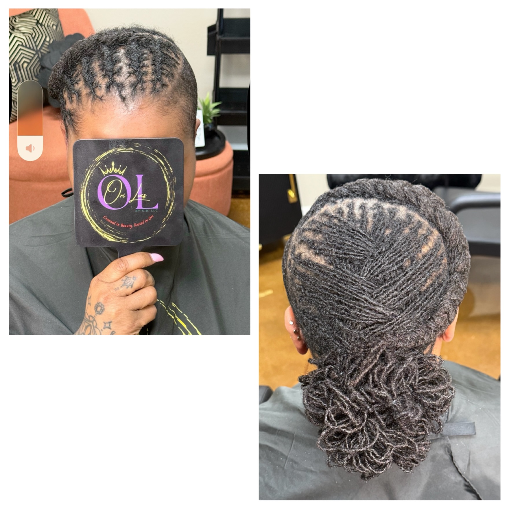 Intricately braided hairstyle with neat cornrows and styled ends.